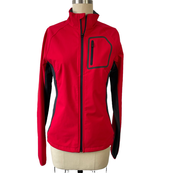 Icebreaker Jackets & Blazers - Icebreaker Merino GT Women's XS Red Softshell Full Zip Jacket Wool Lining